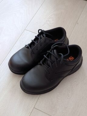 STC Brome II Black Leather Lace-Up Oxford Shoes